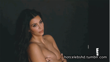 Kim Kardashian pron modelling pose